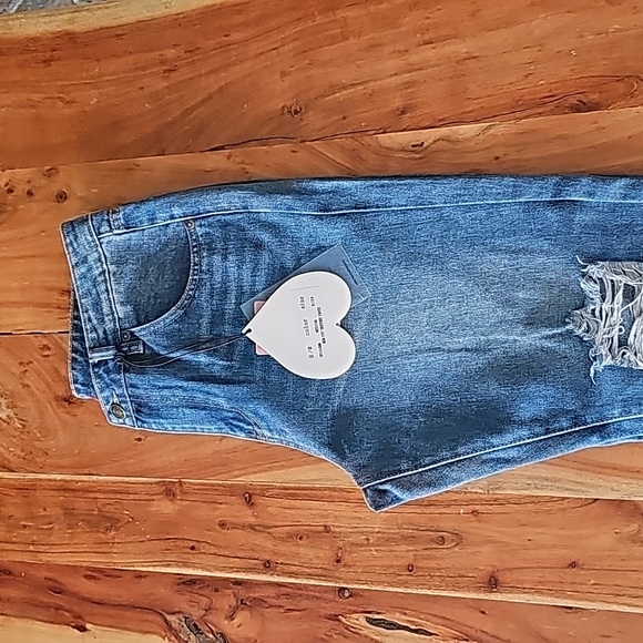 HH Los Angeles Jeans Mid Rise Mom Fit Destory Pants Size 9 - Picture 8 of 11